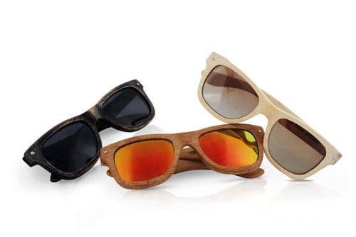 Raleri Stone Surf Bamboo Wood Sunglasses (sale)